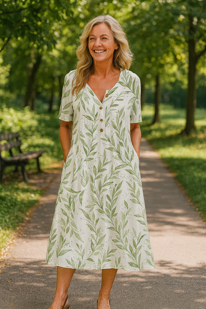 Florielle | BreezeFlow Midi Dress – Effortless Beauty, Everyday Ease