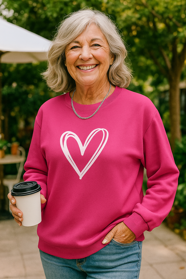 Livia |  Soft Knit Heart Sweater - Feel good. Look lovely.