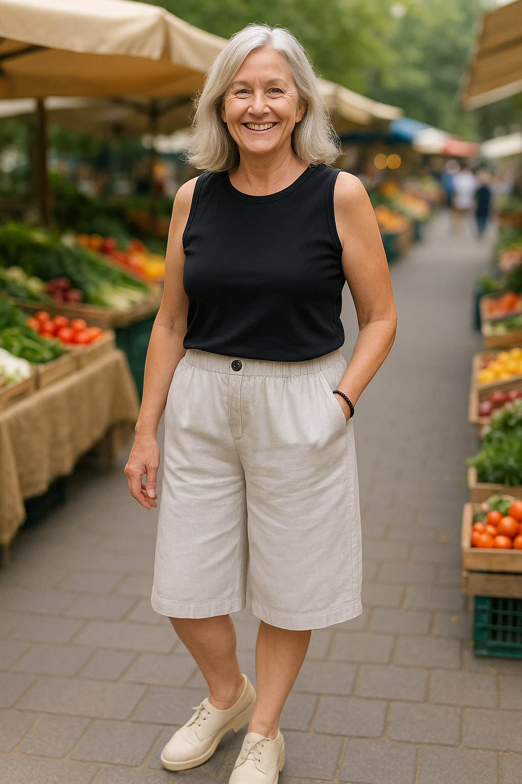 Hazel | Linen Comfort Shorts - Flattering coverage. Perfect warm-weather fit