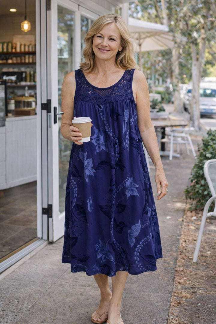 Maisie | Easy Swing Lace Dress — Cool, Relaxed & Effortlessly Comfortable (S-5XL)