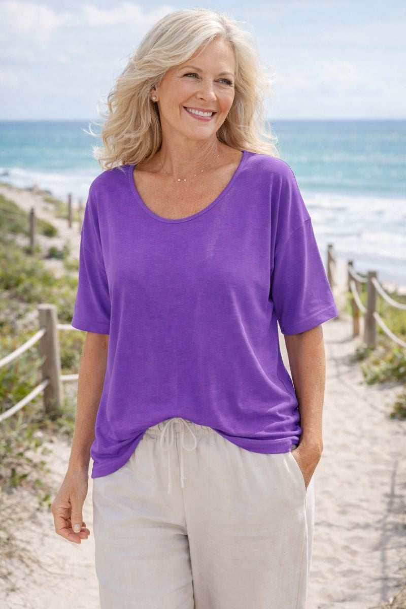 Bria | Soft Cotton Everyday Top – Comfort You Don’t Have to Think About (AU10–24)