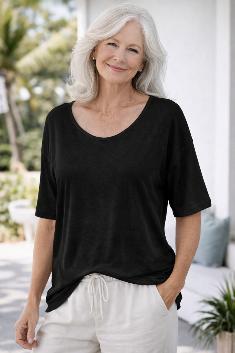 Bria | Soft Cotton Everyday Top – Comfort You Don’t Have to Think About (AU10–24)