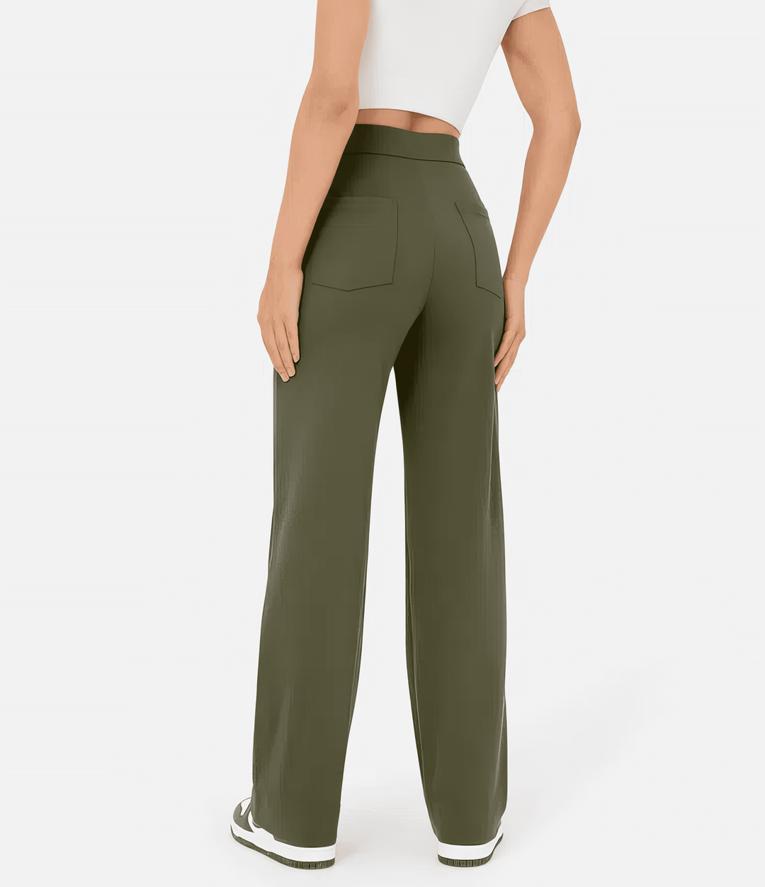 Marjorie | High-Waist Stretch & No-Pill Trouser – Timeless Confidence