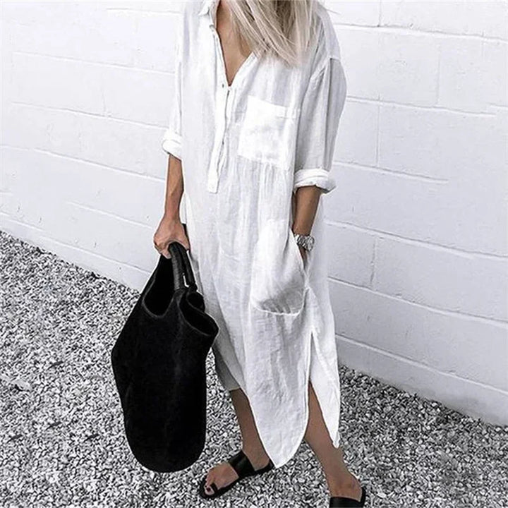 Alora | Soft Flow Midi Dress - Effortless Confidence, Everyday Comfort