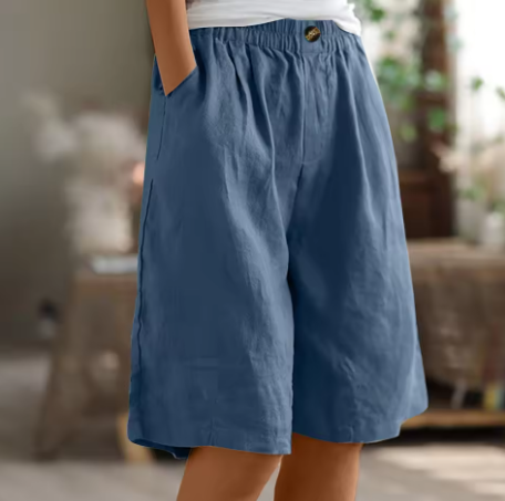 Hazel | Linen Comfort Shorts - Flattering coverage. Perfect warm-weather fit