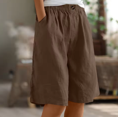 Hazel | Linen Comfort Shorts - Flattering coverage. Perfect warm-weather fit