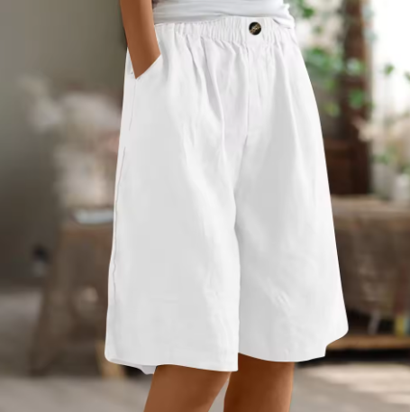 Hazel | Linen Comfort Shorts - Flattering coverage. Perfect warm-weather fit