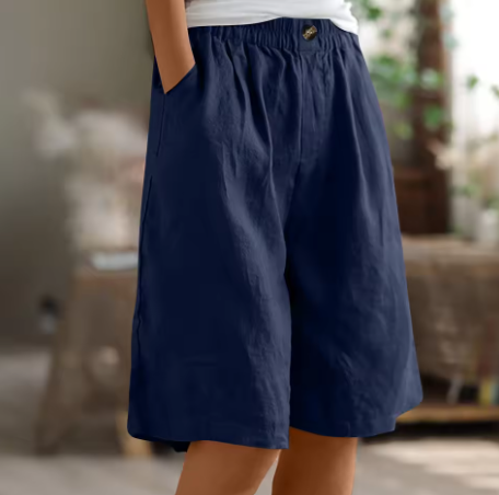 Hazel | Linen Comfort Shorts - Flattering coverage. Perfect warm-weather fit