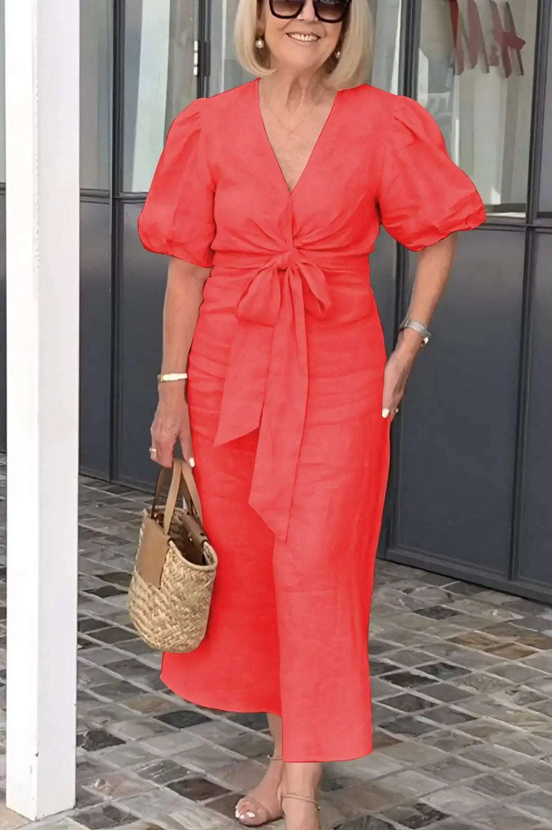 Daria | Soft Confidence Midi Dress – Elegance You Can Feel