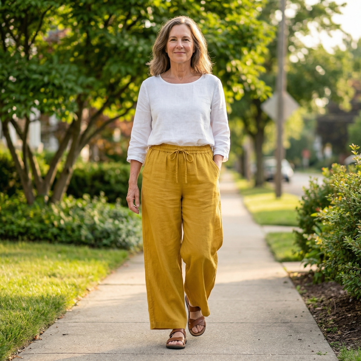 Arlena - LinenEase Wide-Leg Pants