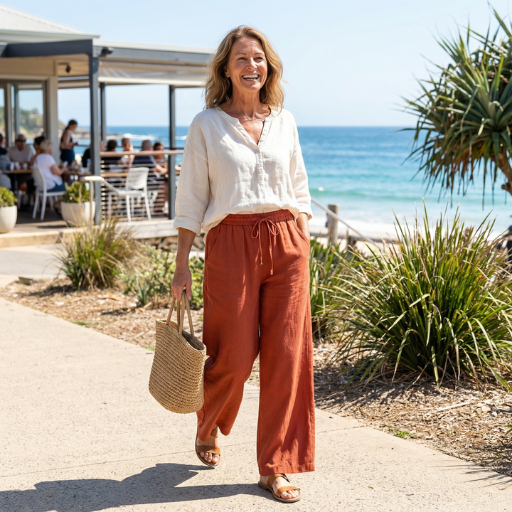 Arlena - LinenEase Wide-Leg Pants