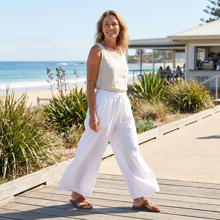 Arlena - LinenEase Wide-Leg Pants