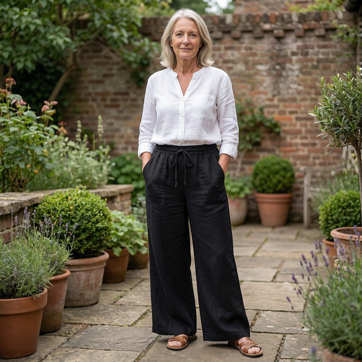 Arlena - LinenEase Wide-Leg Pants