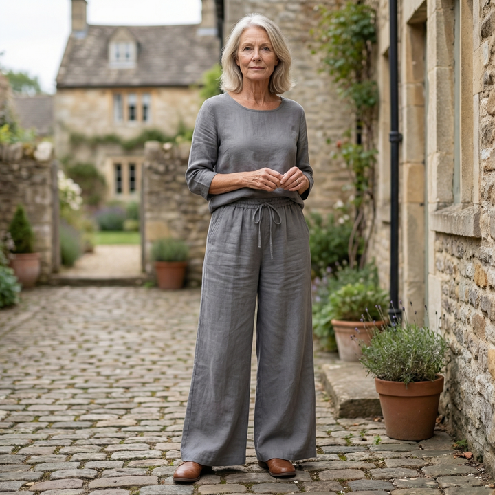 Arlena - LinenEase Wide-Leg Pants