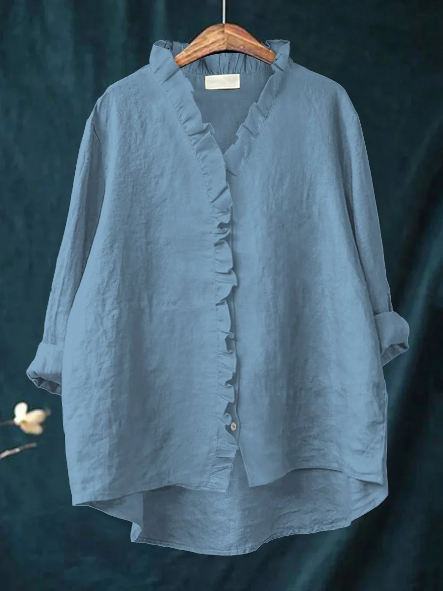Maribel | Soft Ruffle Blouse -  for Real Comfort