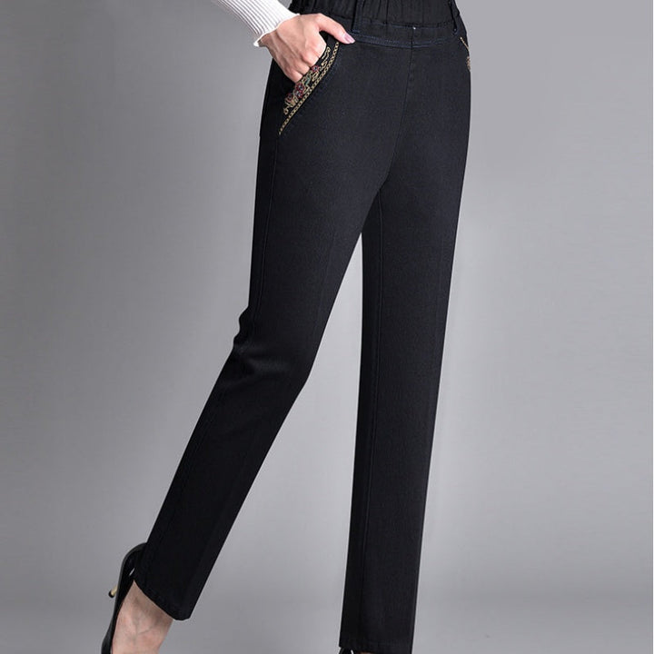 Bianca | Comfort Straight-Leg Pants with Elastic Waist